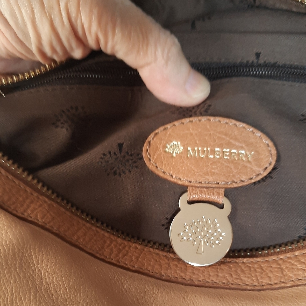 Mulberry Chic Tan Leather 3 Way Bag. East/West Bag. - Picture 5 of 13